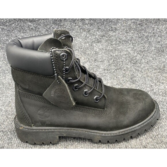 Timberland JUNIOR Youth Size 4M Black 6-Inch Classic Boots Primaloft Insulated - Picture 11 of 13